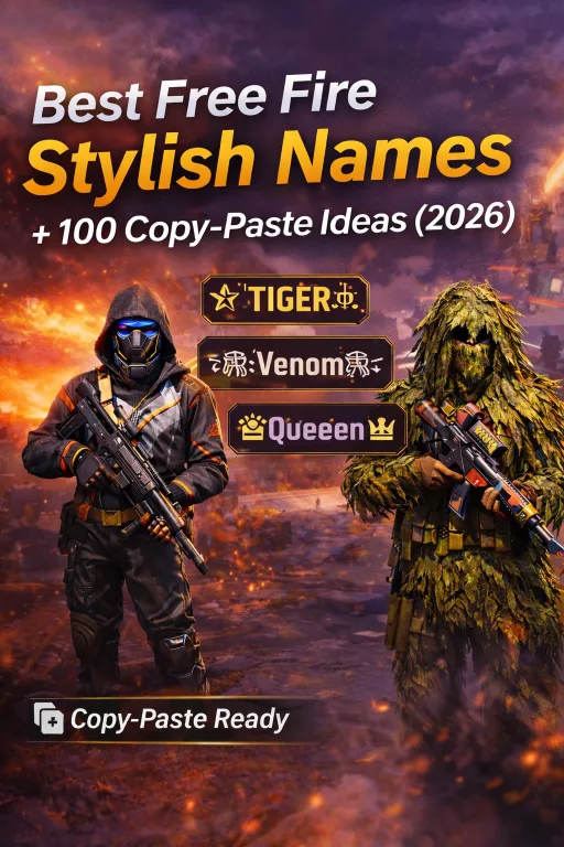 Free Fire Stylish Name: 50+ Unique Names and Complete Guide (2026)